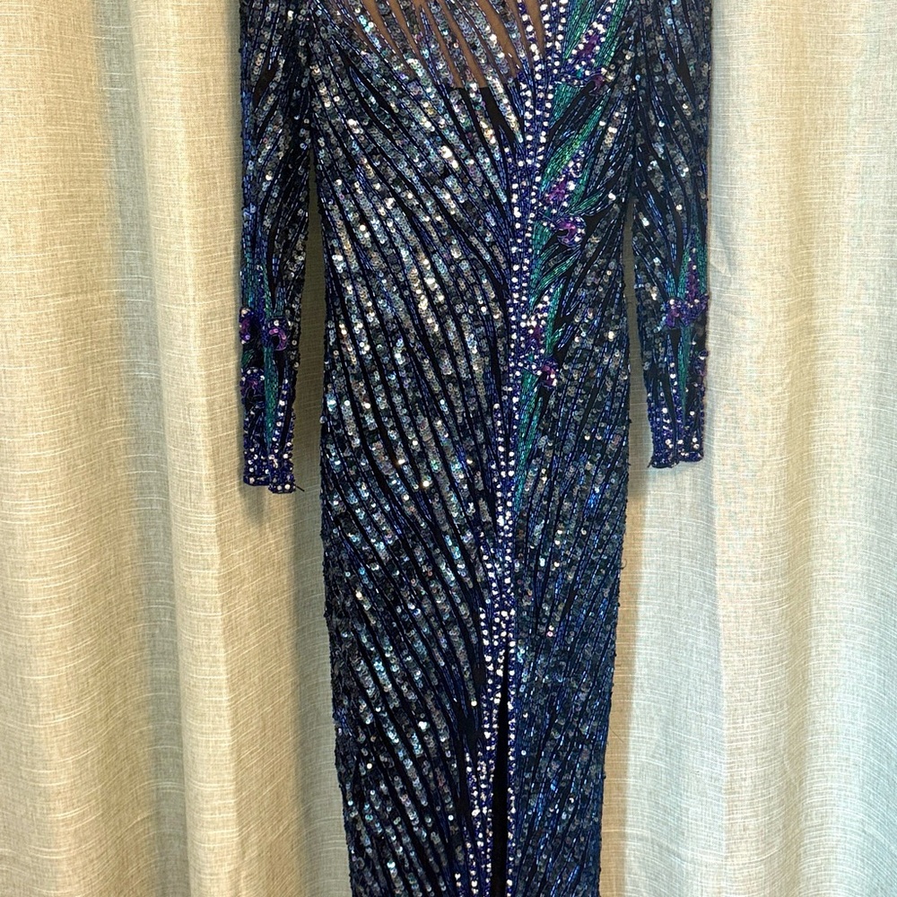 Bob Mackie Silk Beaded Gown